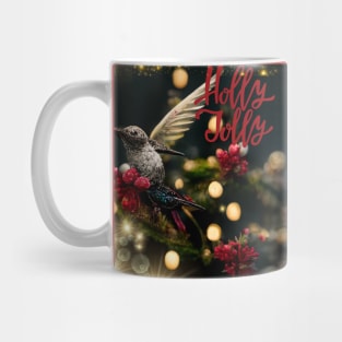 Holly Jolly - Christmas Hummingbird Mug